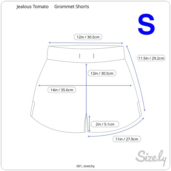 Jealous Tomato by Flying Tomato Grommet Shorts - Picture 6 of 6